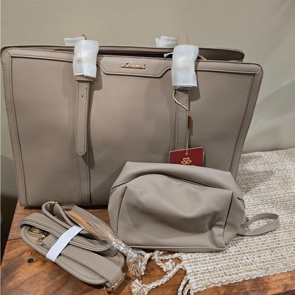 LOVEVOOK Beige Laptop Bag - Picture 6 of 8